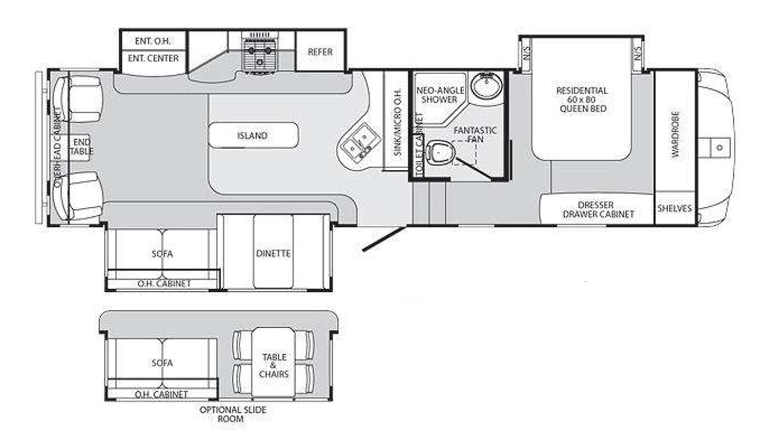 2012 FOREST RIVER SABRE 31CKTS - Floorplan 1