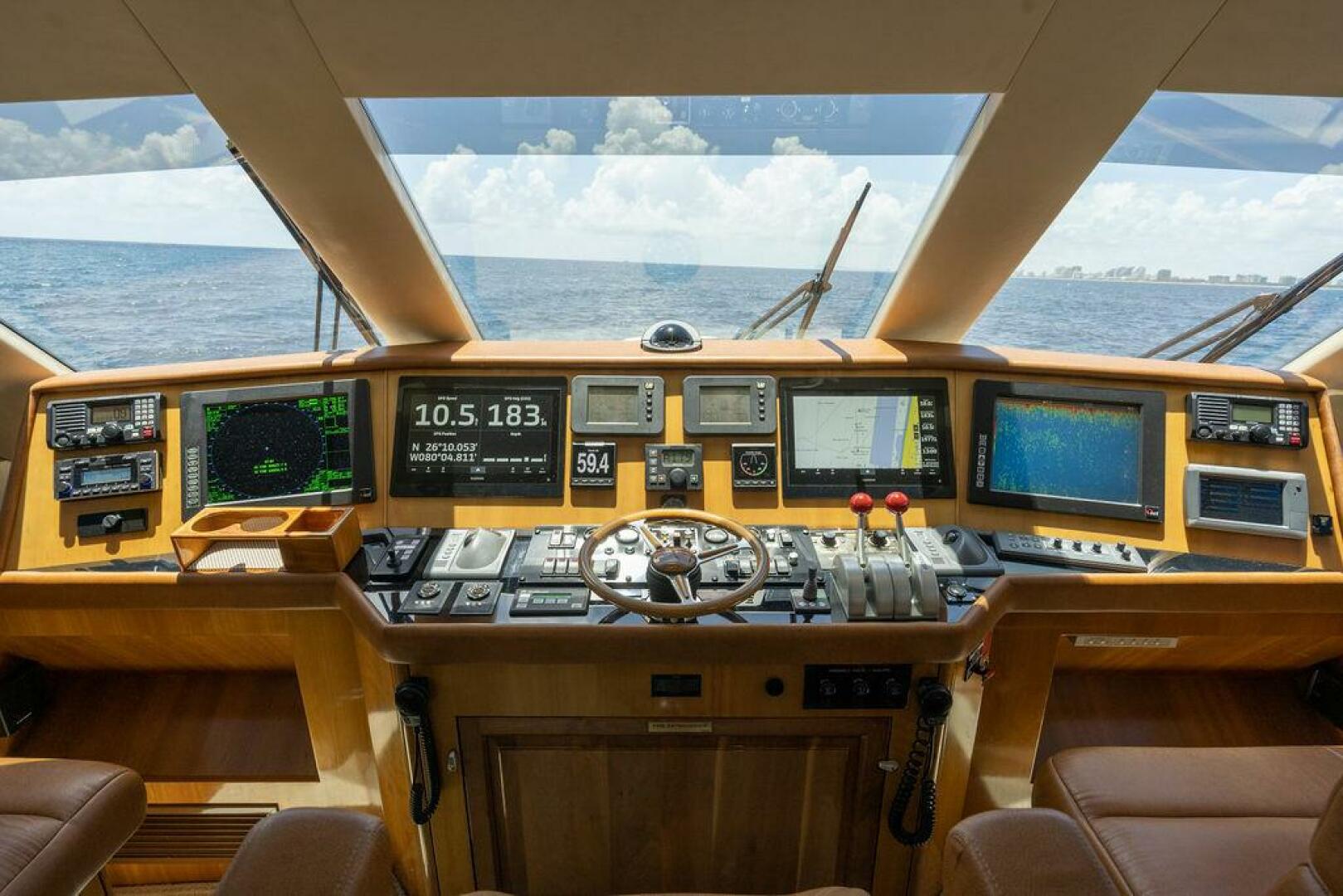 2005 Hatteras Enclosed Bridge - Image 19