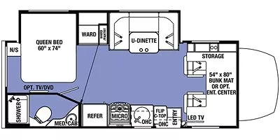 2016 Forest River SUNSEEKER 2400WS floorplan