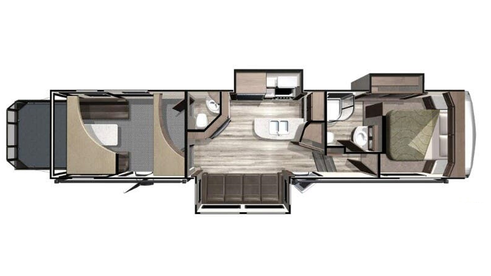 2019 Highland Ridge Highlander HF350H - Floorplan 1