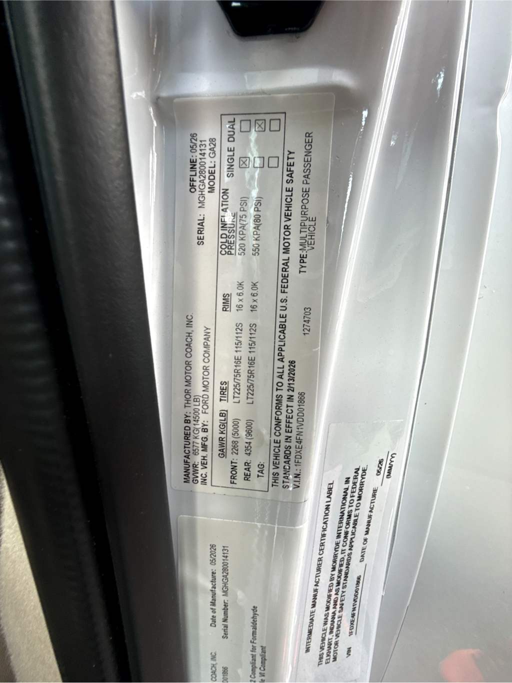 2027 THOR MOTOR COACH MAGNITUDE GA28 - Image 35