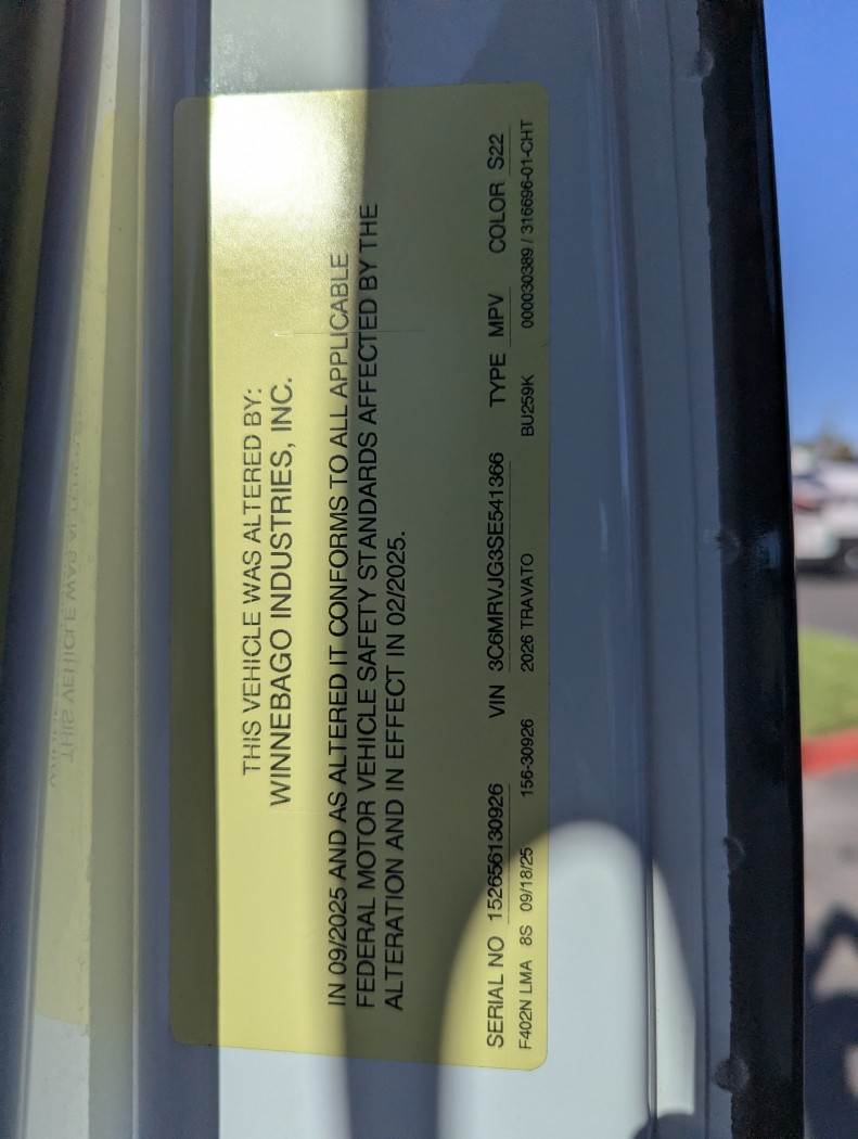 2026 Winnebago Travato 59K - Image 26