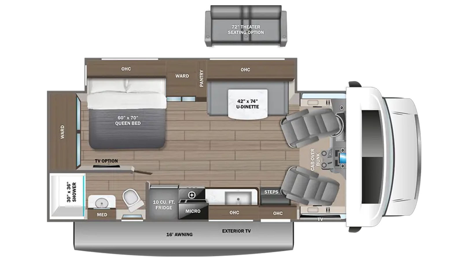 2027 Entegra Coach Odyssey 24B - Floorplan 1