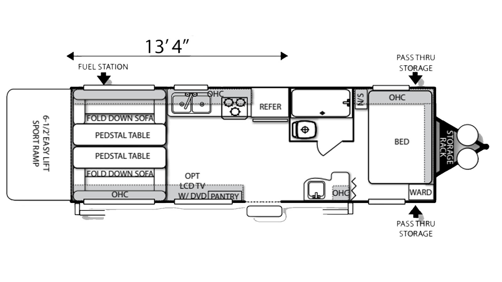 2011 FOREST RIVER SANDSTORM 203SLC HMS - Floorplan 1