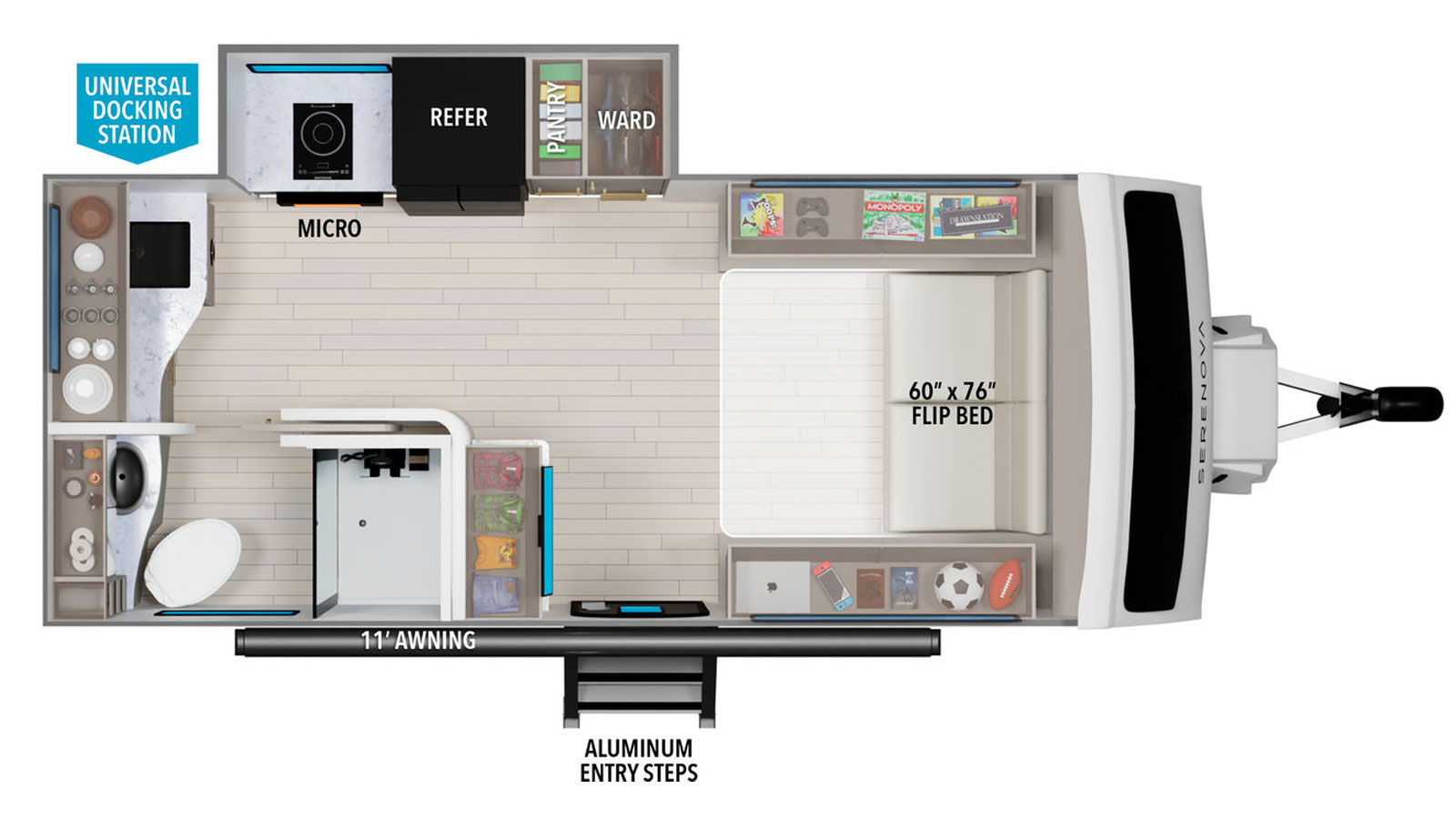 2026 Grand Design Serenova 150HL - Floorplan 1
