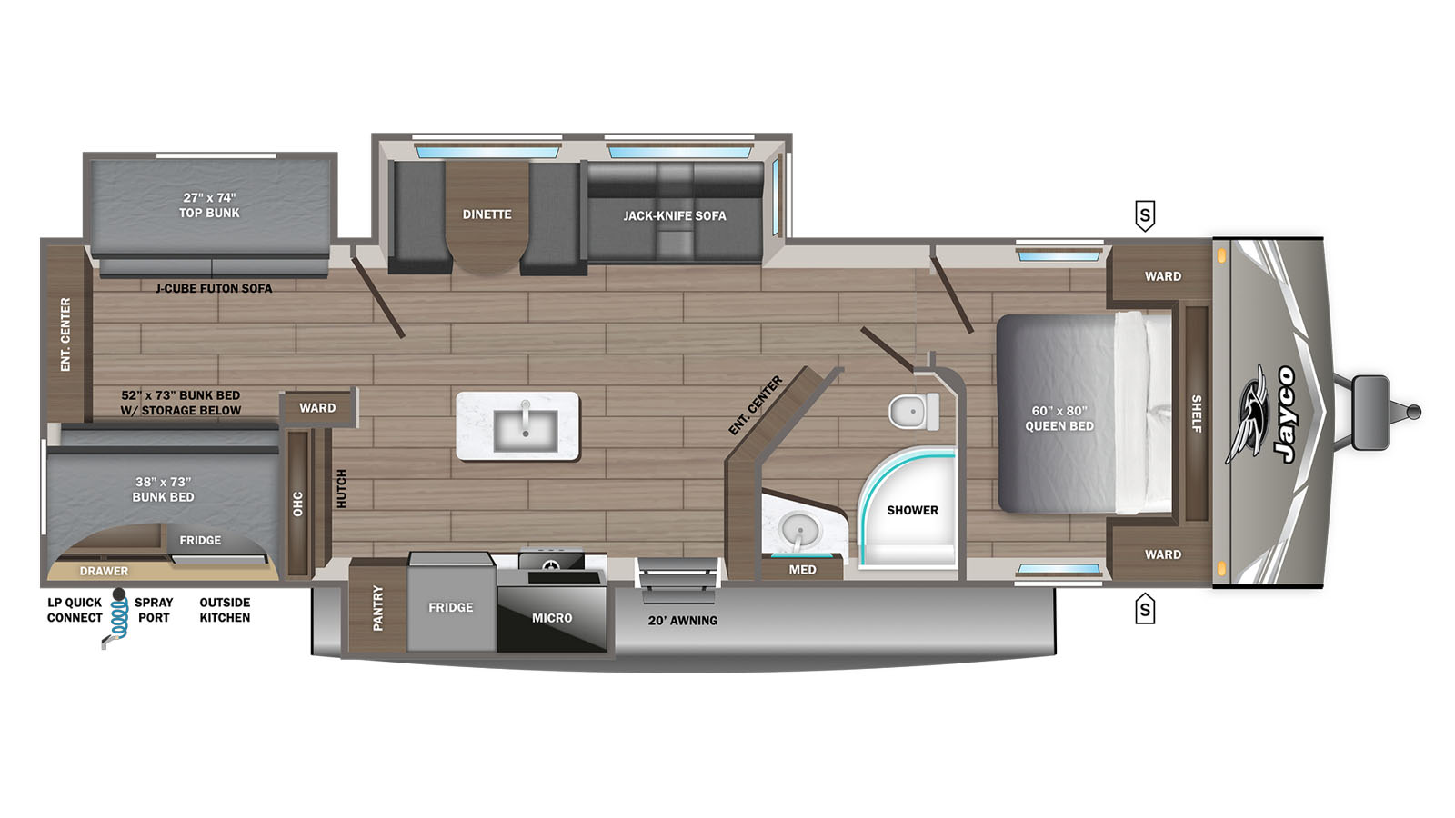 Jayco Jay Flight SLX floorplan