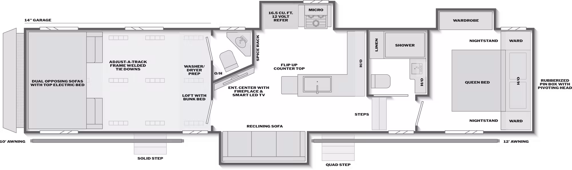 2026 Keystone Carbon 36 floorplan