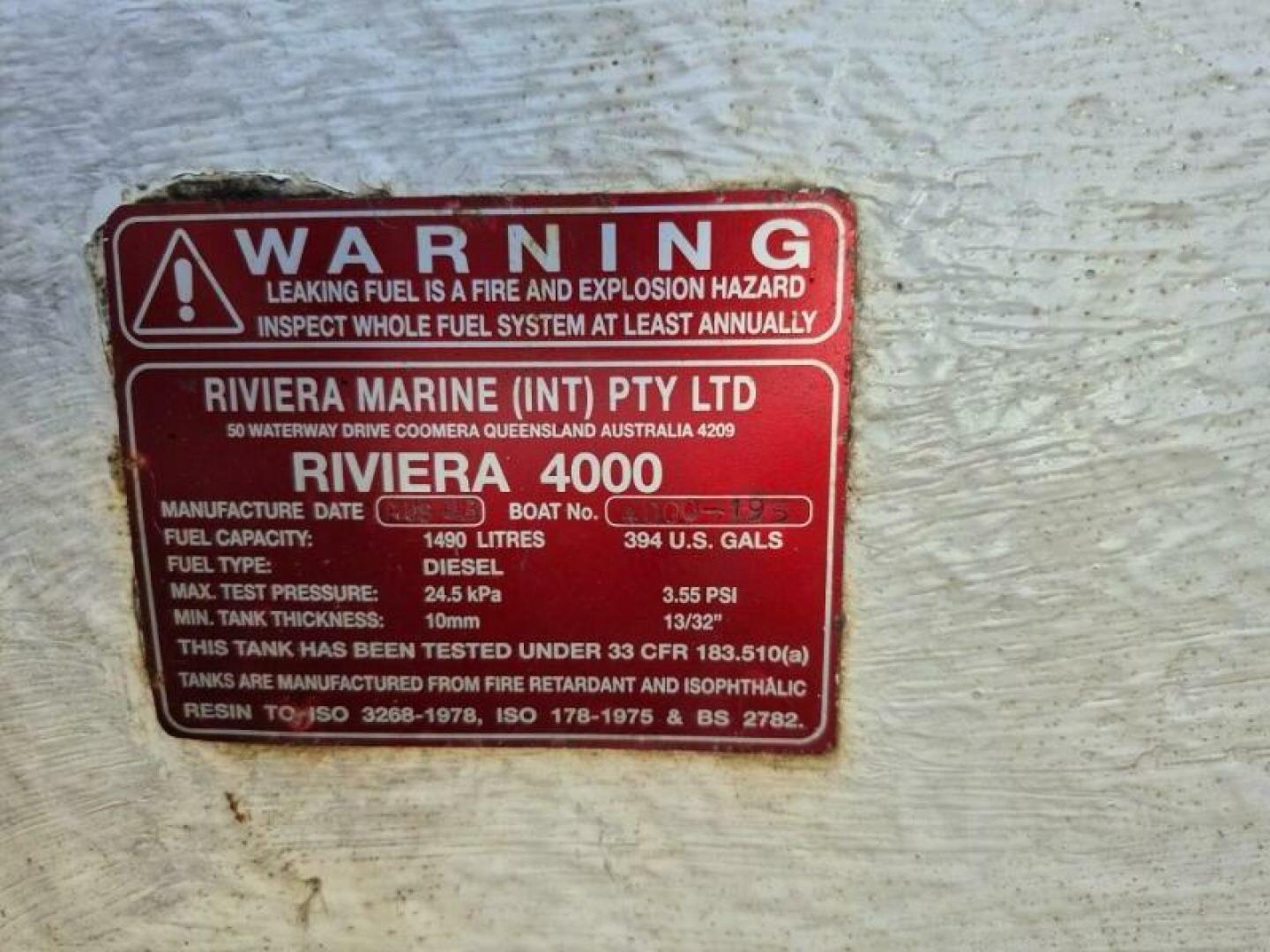 2004 Riviera 4000 Offshore - Image 43