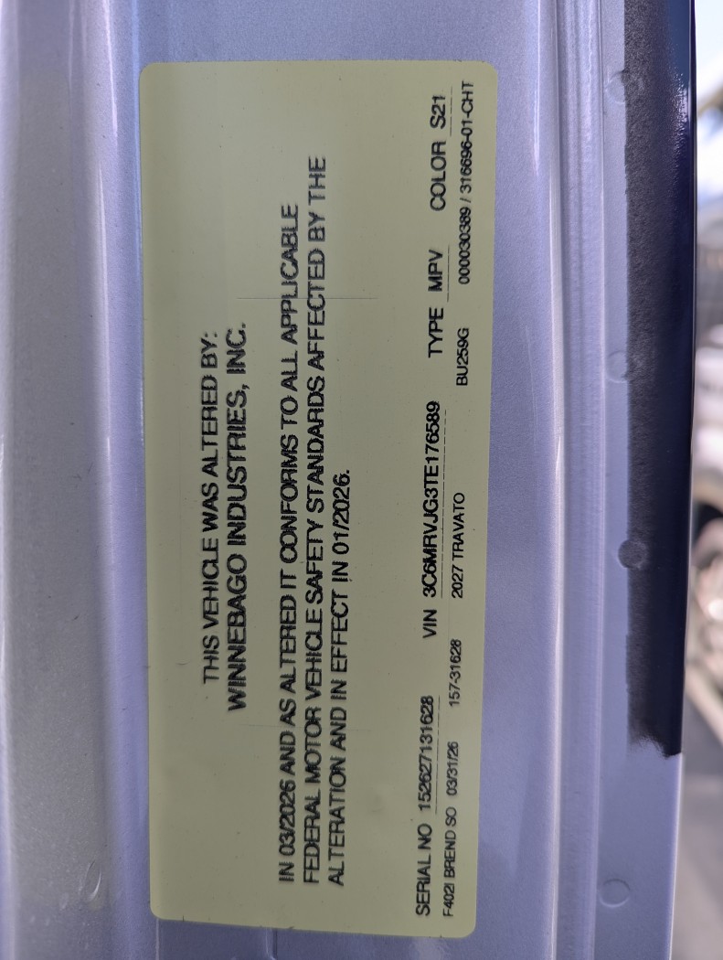 2027 Winnebago Travato 59G - Image 23