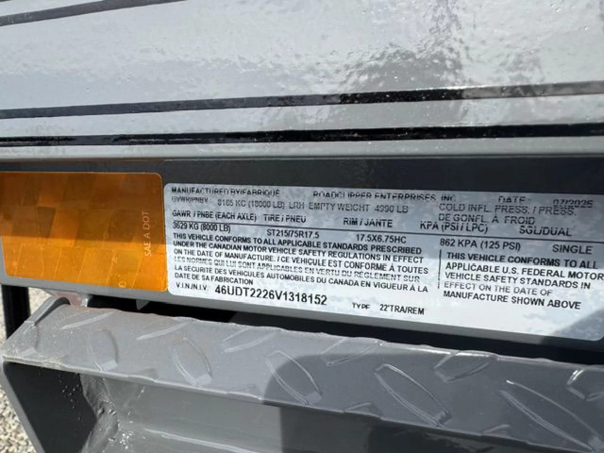 2027 DIAMOND C TRAILERS DIAMOND C DET 208 DET 208 L22X102 18K - Image 8