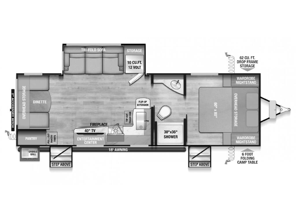 2027 Alliance RV Delta 252RL floorplan
