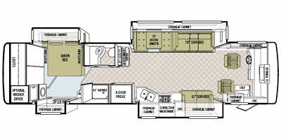 2008 TIFFIN PHAETON 36QSH HMS - Floorplan 1