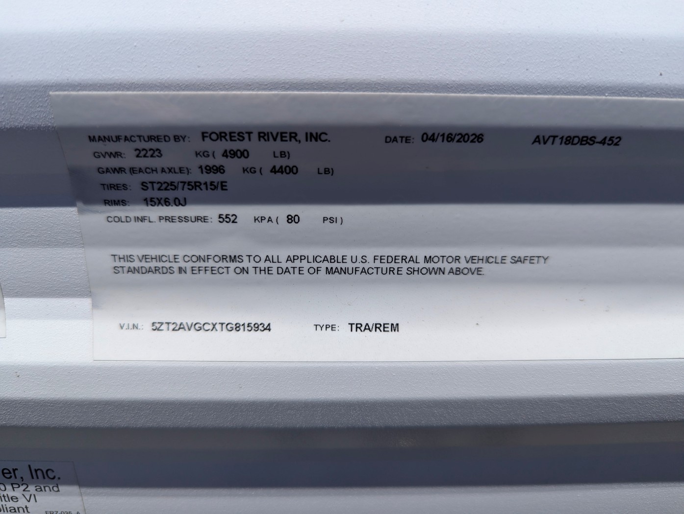 2026 Prime Time Avenger LT 18DBS - Image 7