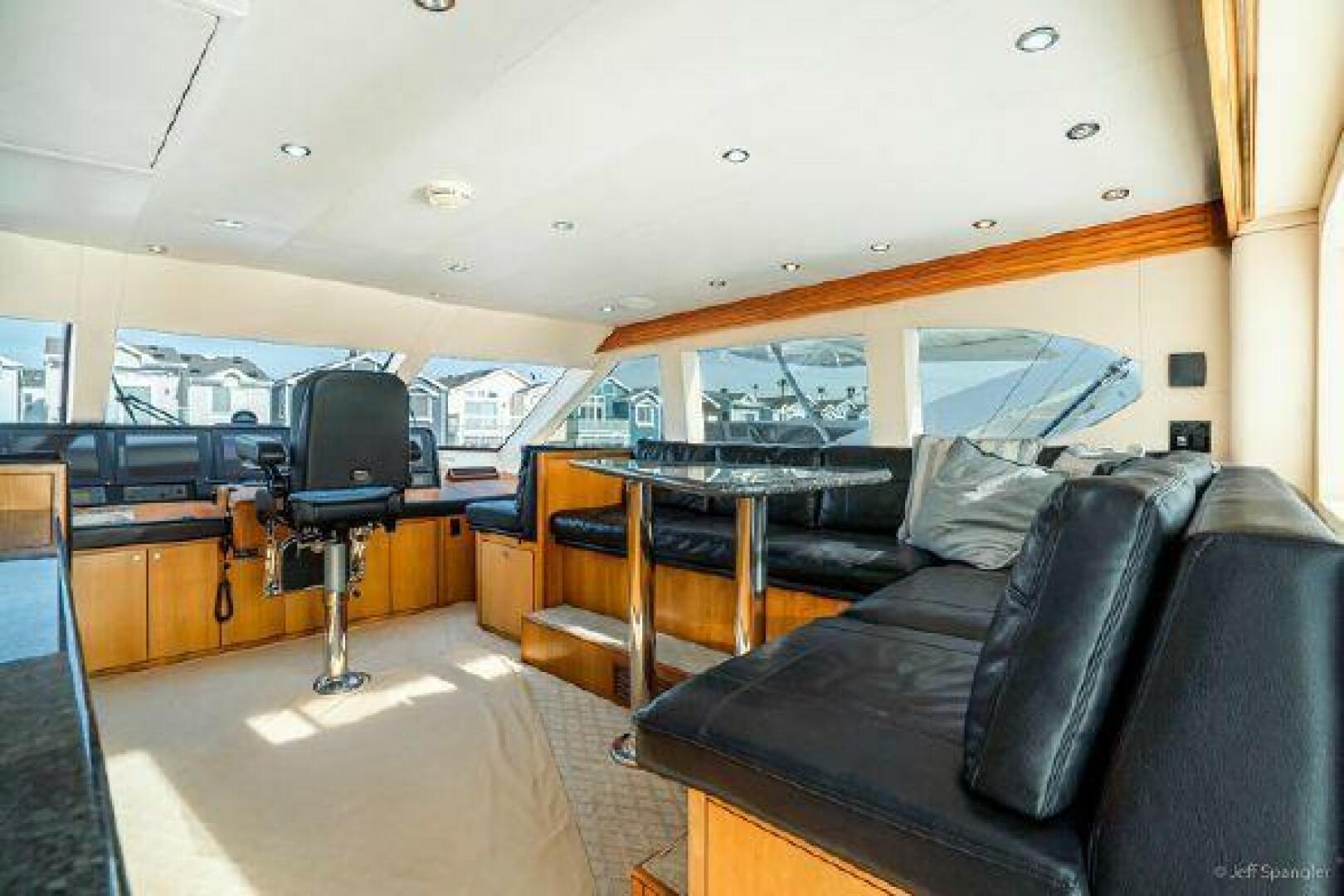 2008 Hatteras 77 Enclosed Bridge - Image 16