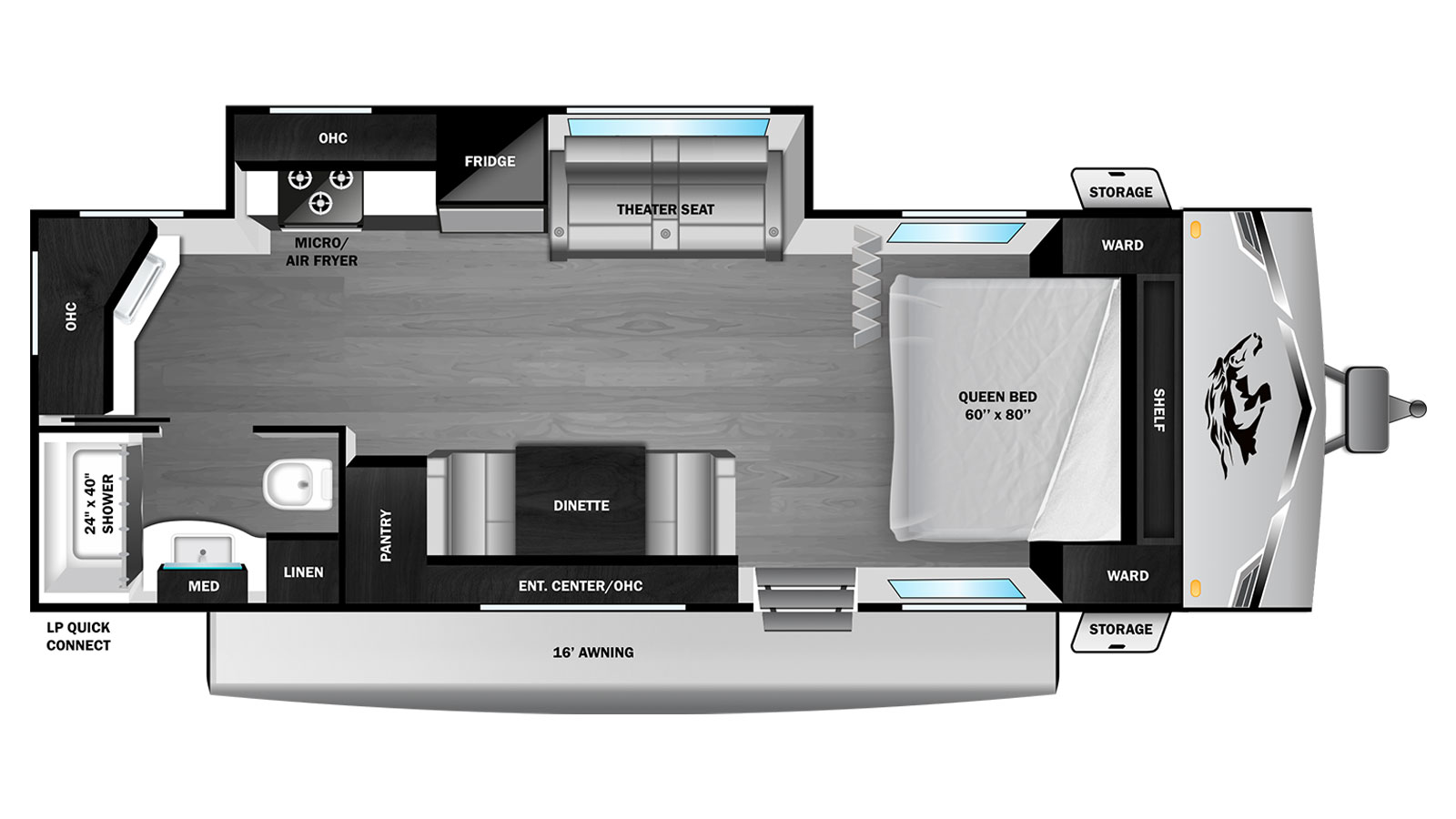 Highland Ridge RV Open Range Colt floorplan