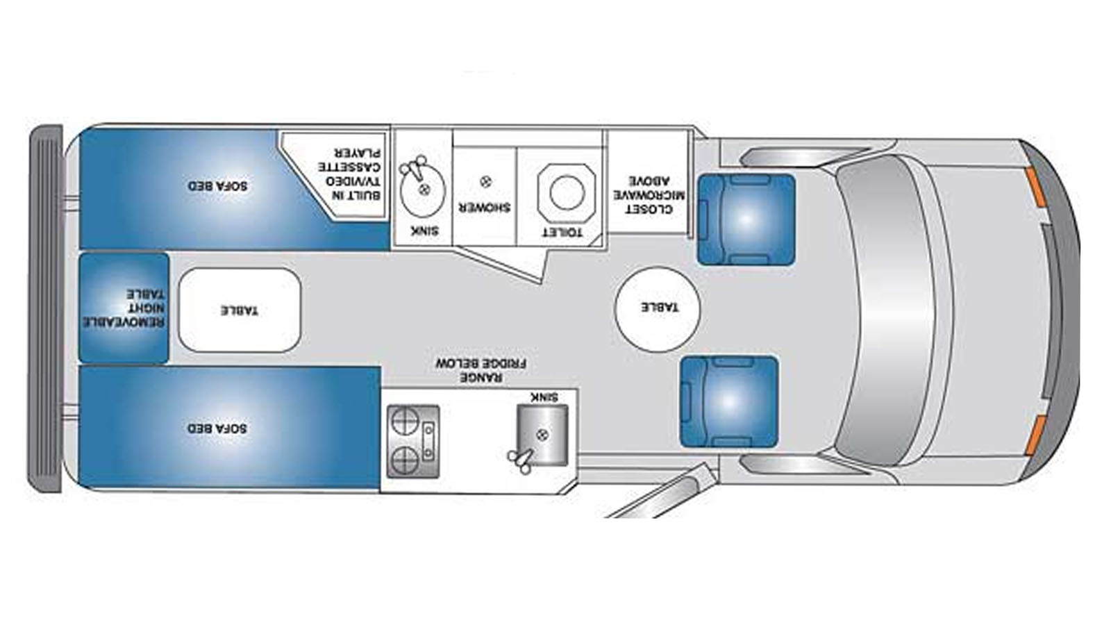 2003 PLEASURE-WAY EXCEL TD - Floorplan 1