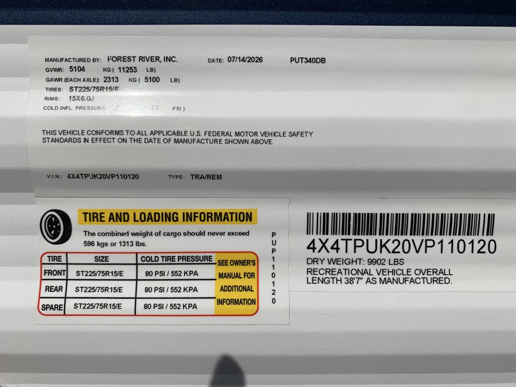 2027 PALOMINO PUMA 340DB - Image 59