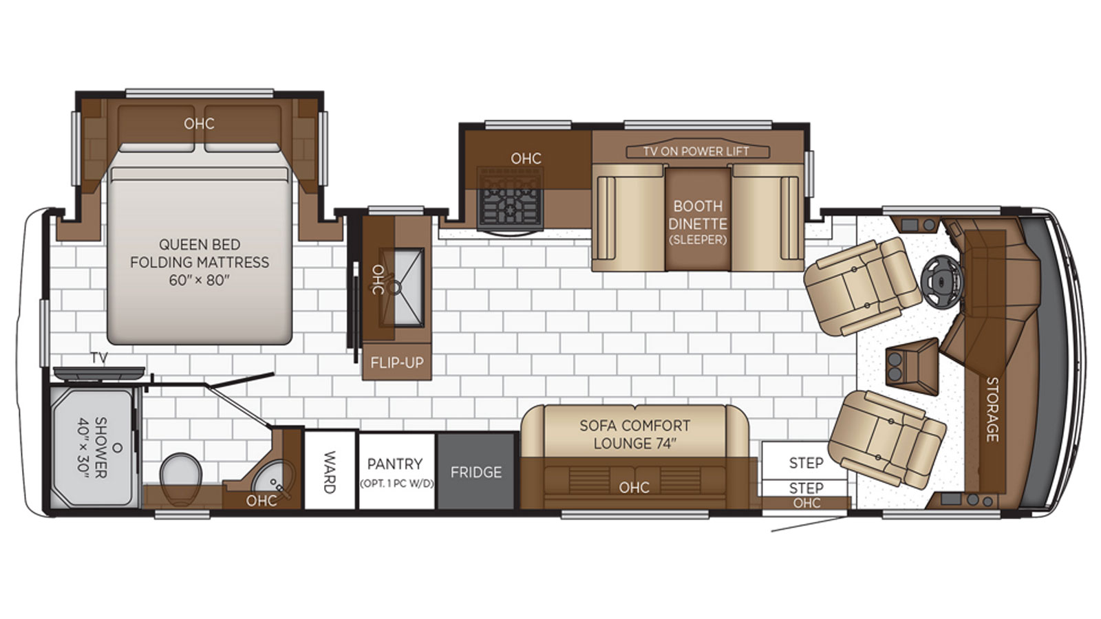 2026 Newmar Bay Star Sport 2813 - Floorplan 1
