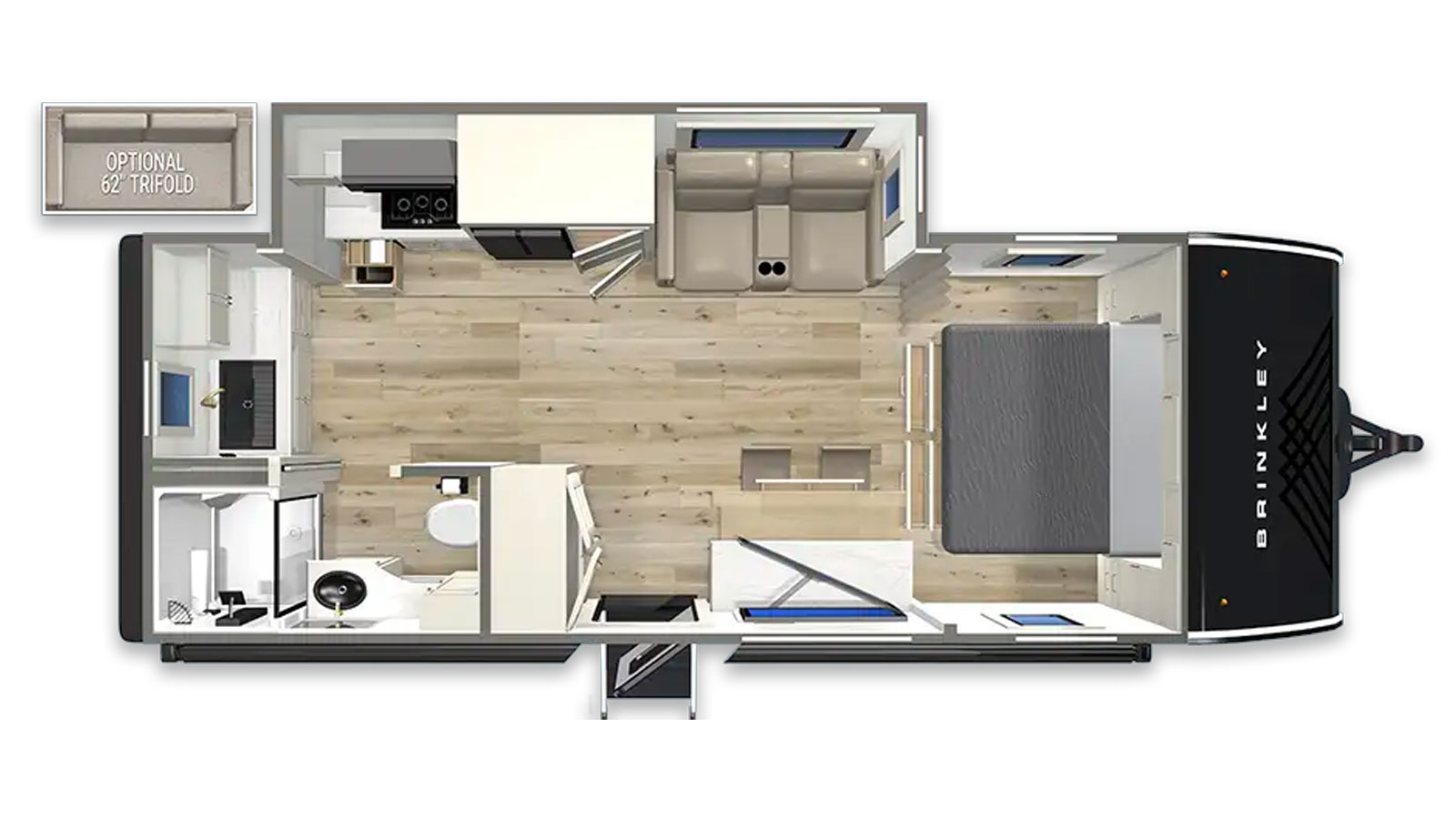 2026 Brinkley RV Model Ix 23x - Floorplan 1