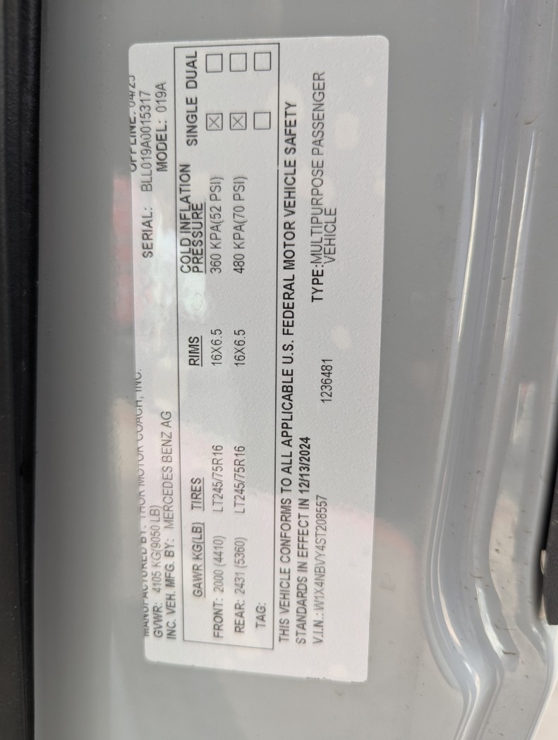 2026 Thor Motor Coach TRANQUILITY 19A - ATH Edition - Image 33