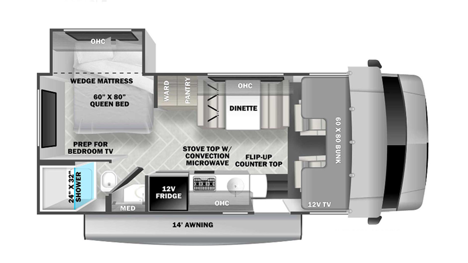 2023 Forest River Forester 2251LE - Floorplan 1