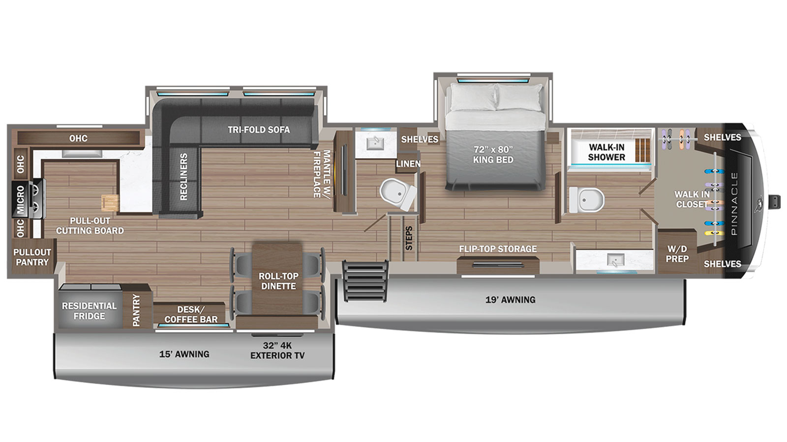 2026 Jayco Pinnacle 38FBRK - Floorplan 1