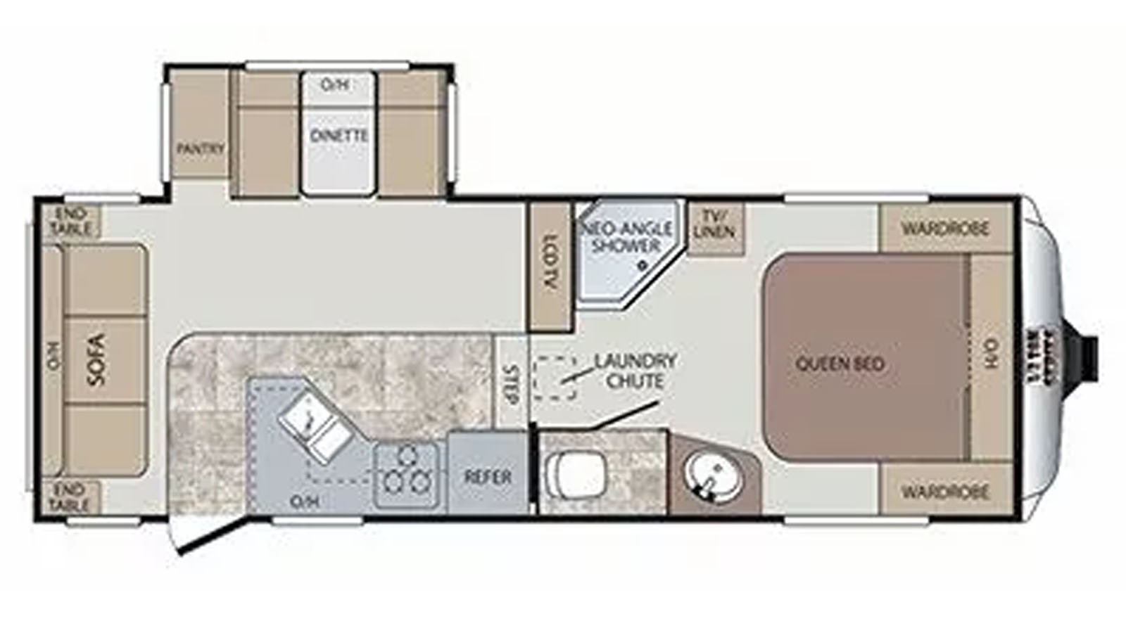 2012 Keystone Cougar 244RLSWE - Floorplan 1