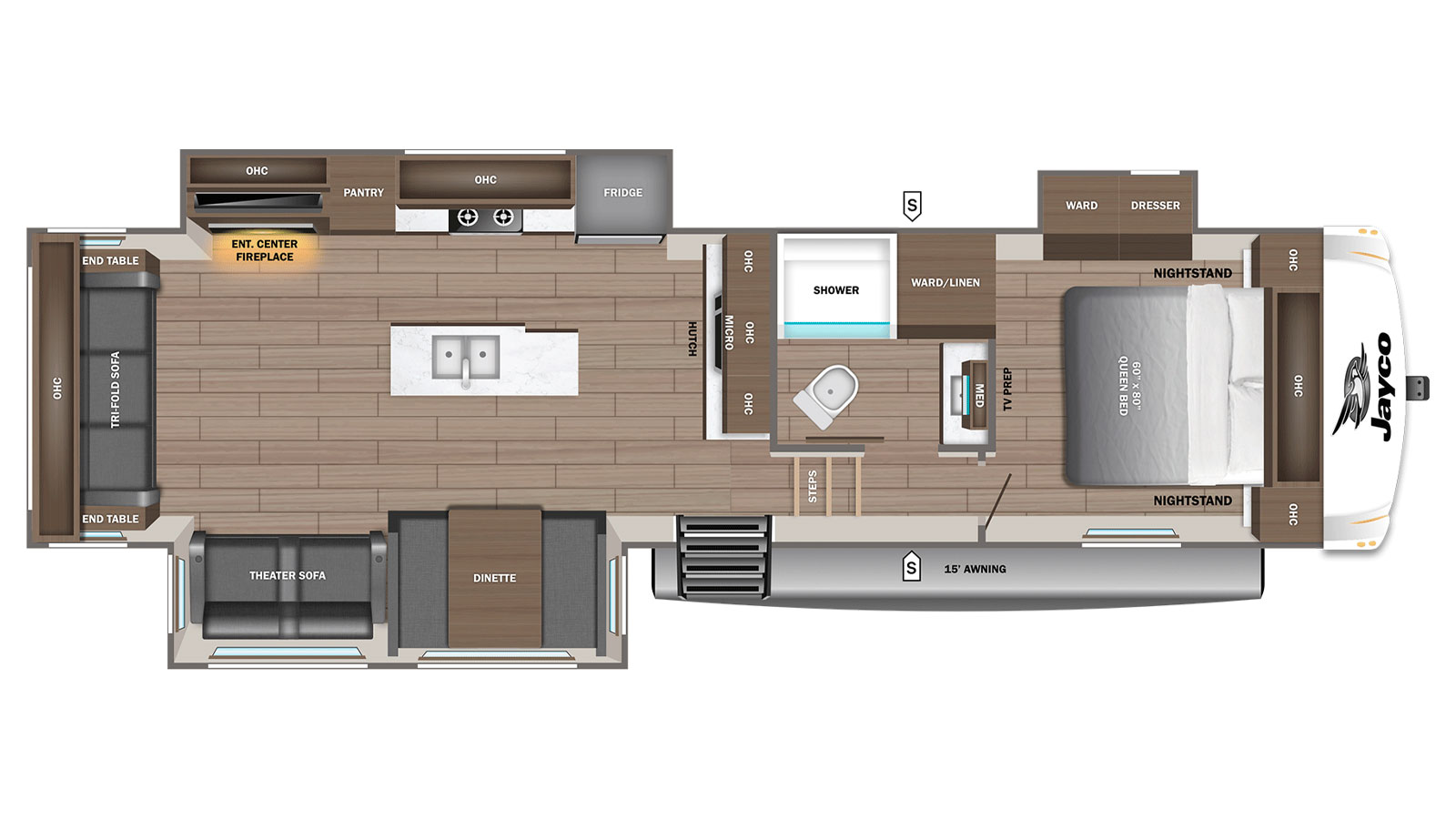 2026 Jayco Eagle SLE 30RLT - Floorplan 1