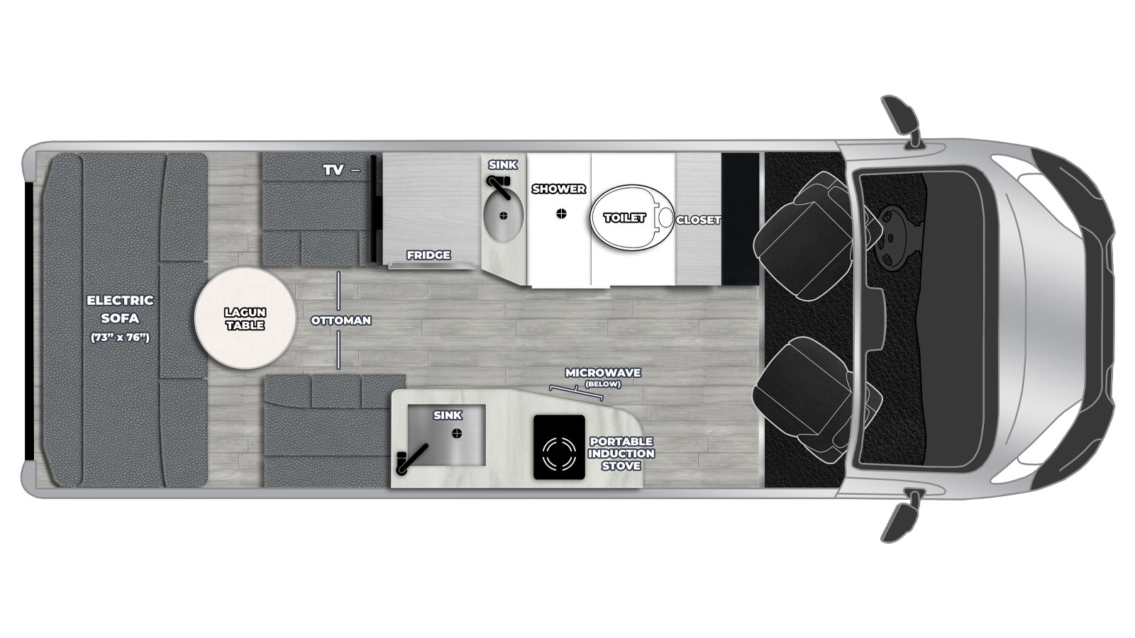 2026 Pleasure-Way Lexor TS - Floorplan 1