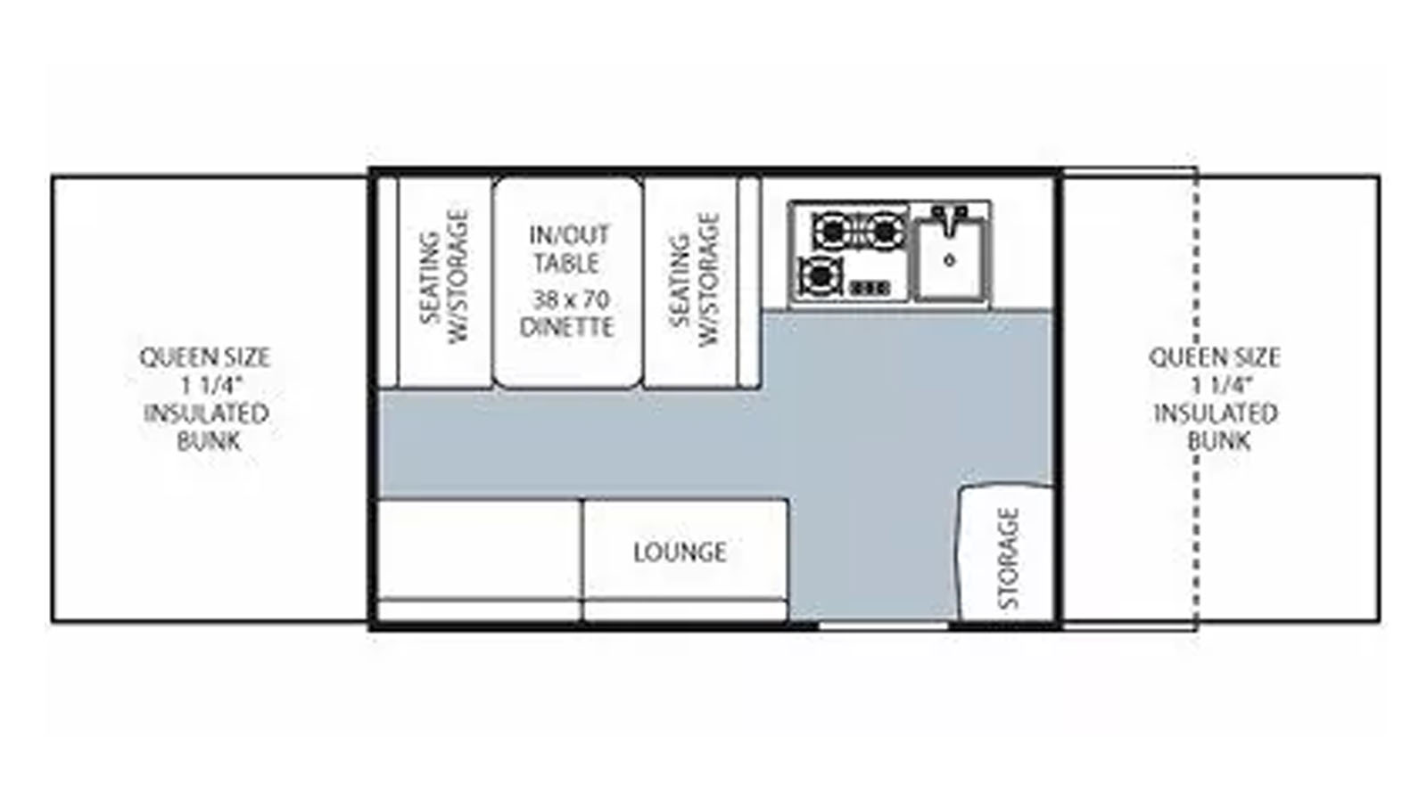 2013 Coachmen Viking Epic 2108 ST - Floorplan 1