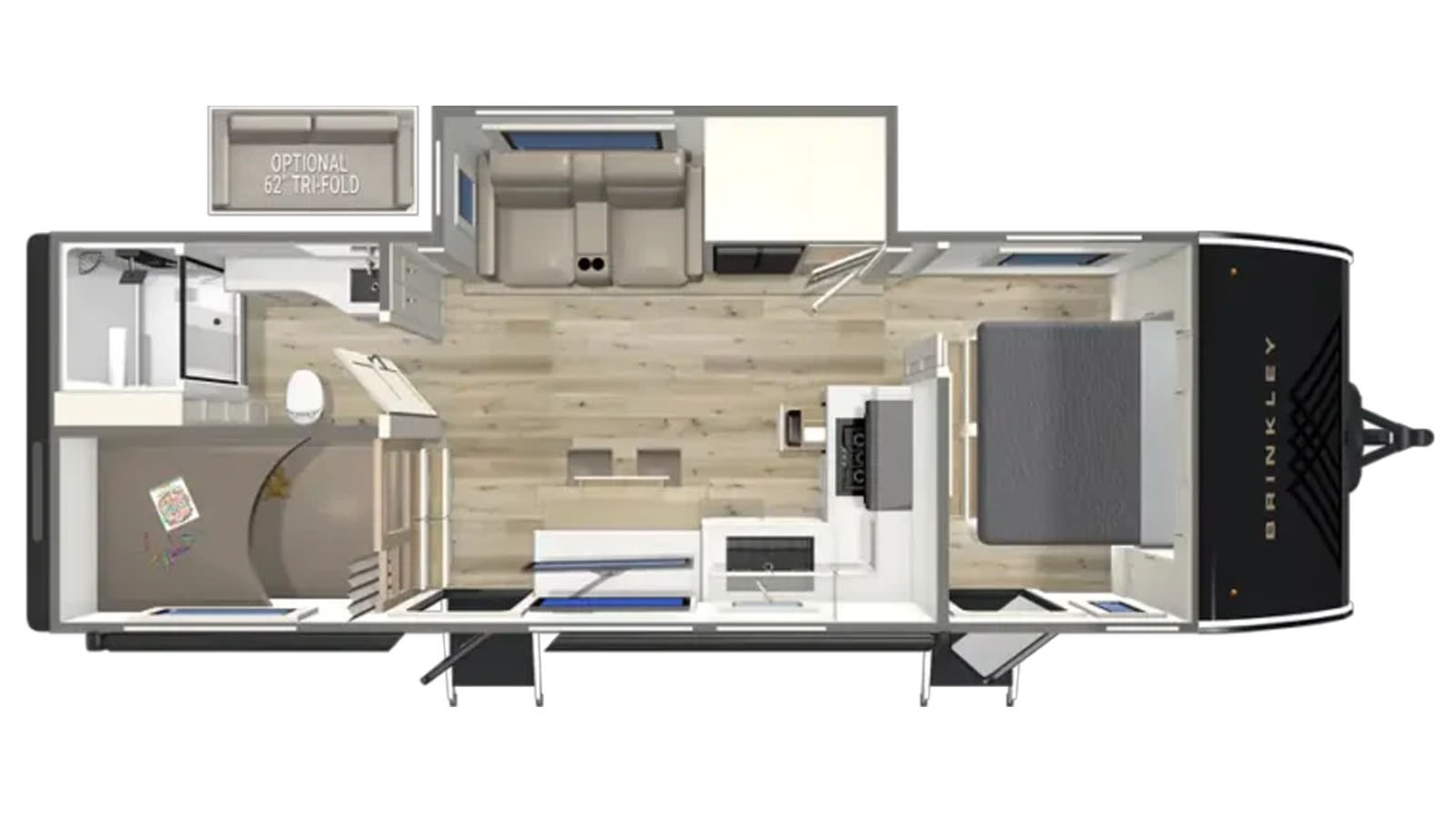 2027 BRINKLEY RV MODEL IX 24X - Floorplan 1