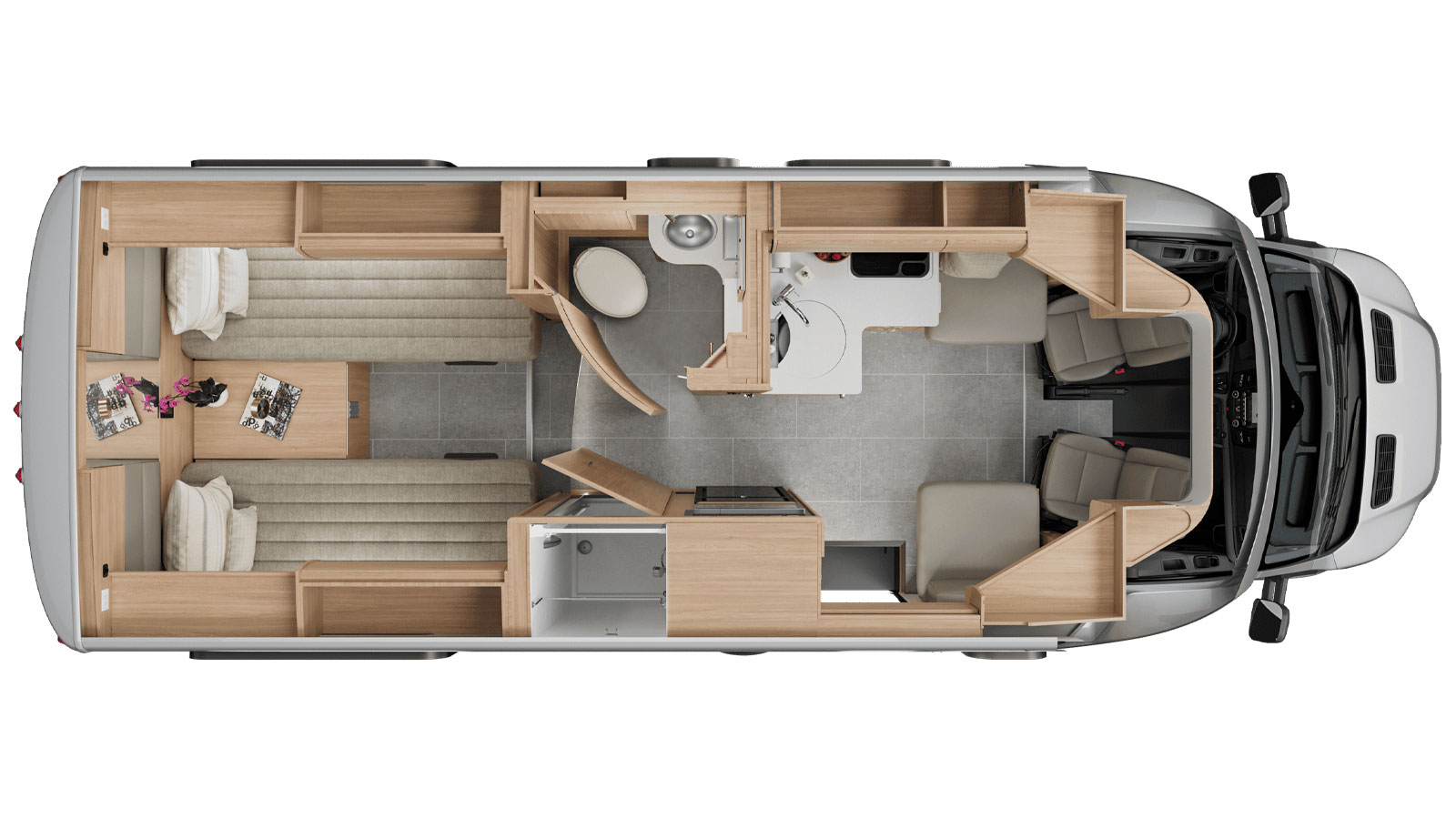 2026 Leisure Travel Wonder W24RTB - Floorplan 1