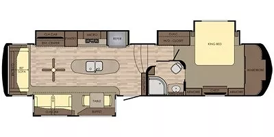 2017 REDWOOD RV 3821RL floorplan