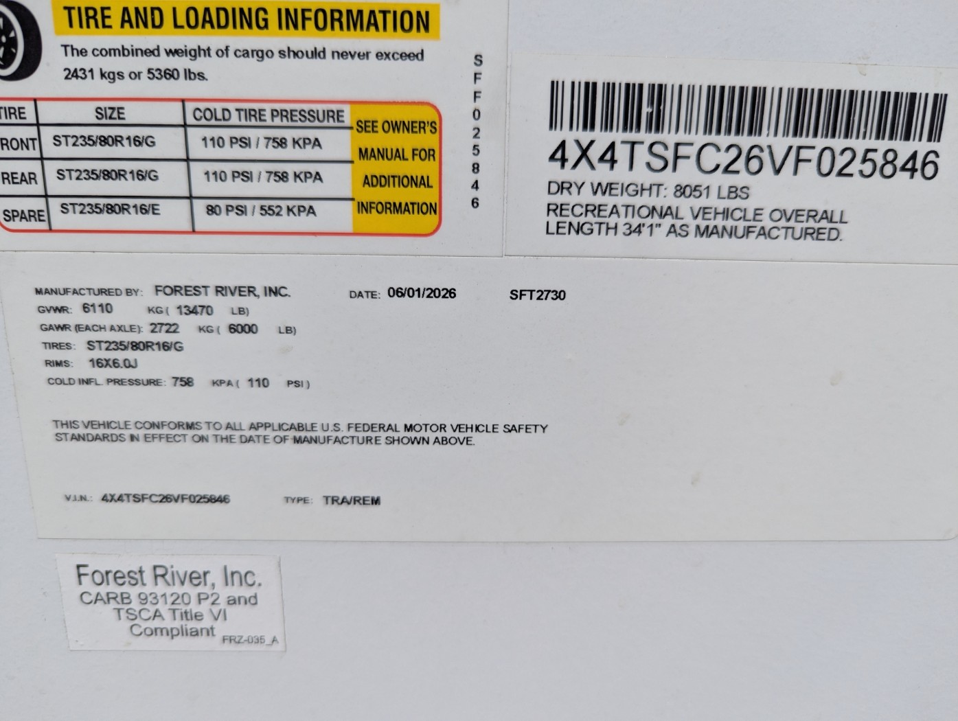 2027 FOREST RIVER STEALTH SFT2730 - Image 7