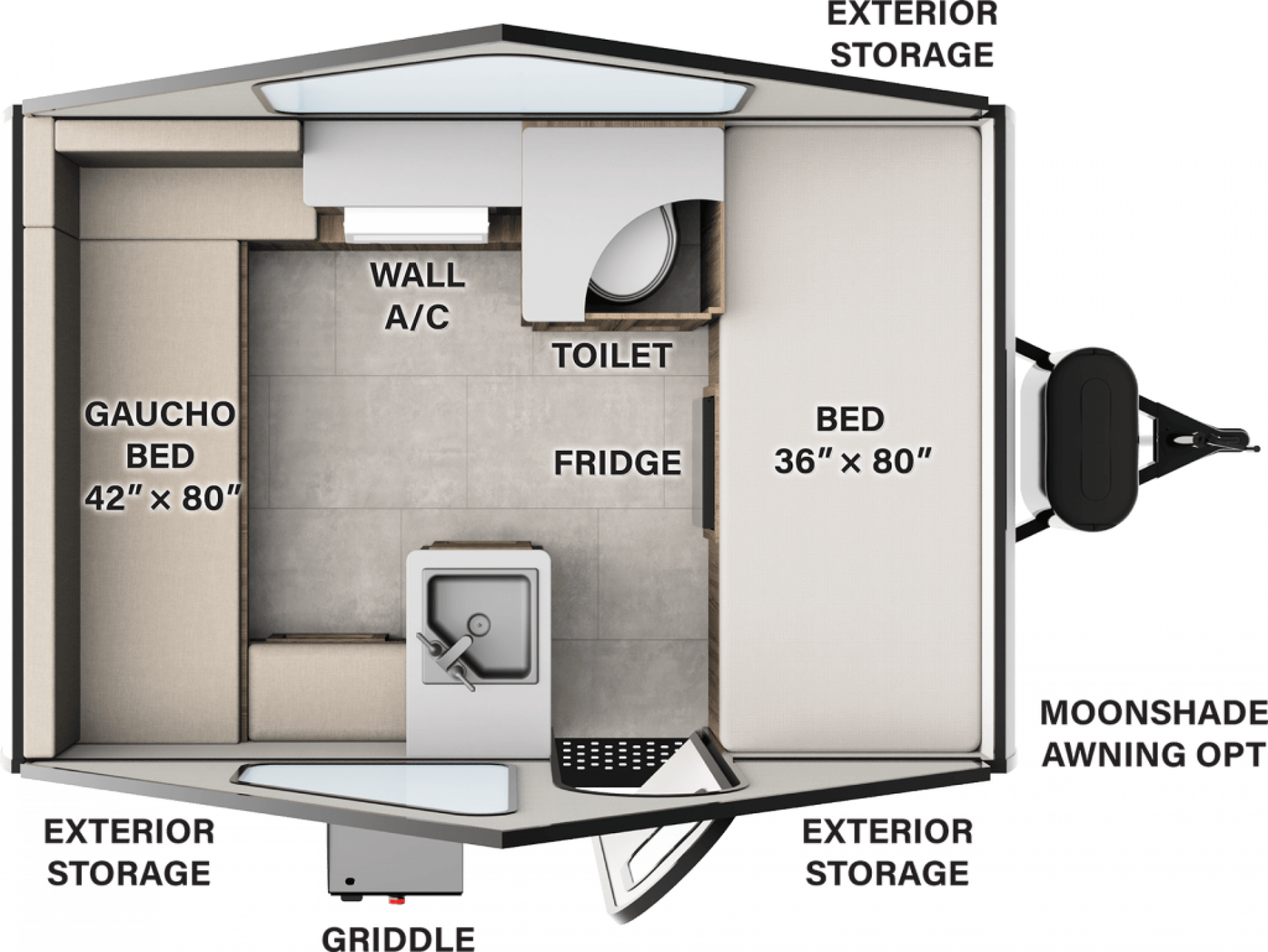 2027 FOREST RIVER ROCKWOOD A-FRAME A101FB
