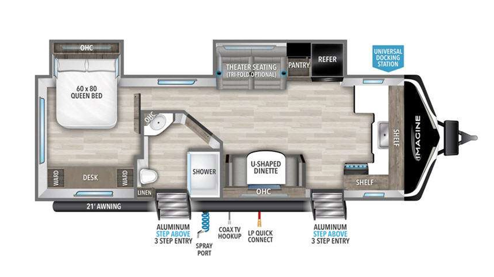 2024 Grand Design Imagine 2660BS - Floorplan 1