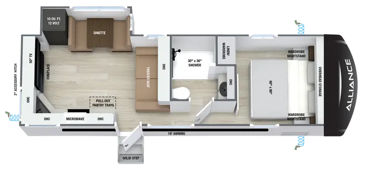 2027 Alliance RV Delta RE250 - Floorplan 1