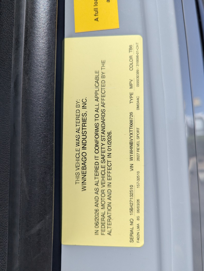 2027 Winnebago Revel Sport 44C - Image 6