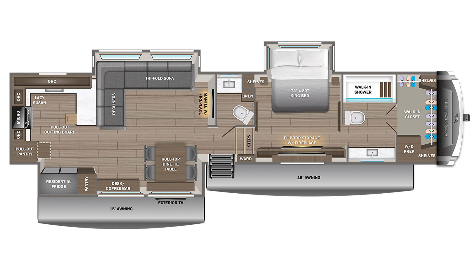 2027 Jayco Pinnacle 38FBRK - Floorplan 1
