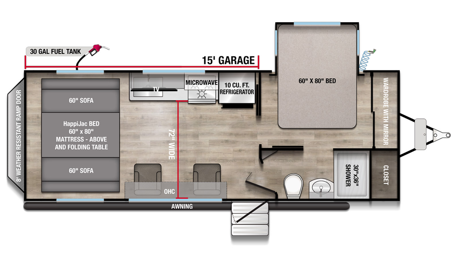 2026 Alliance RV Valor 23T15 - Floorplan 1
