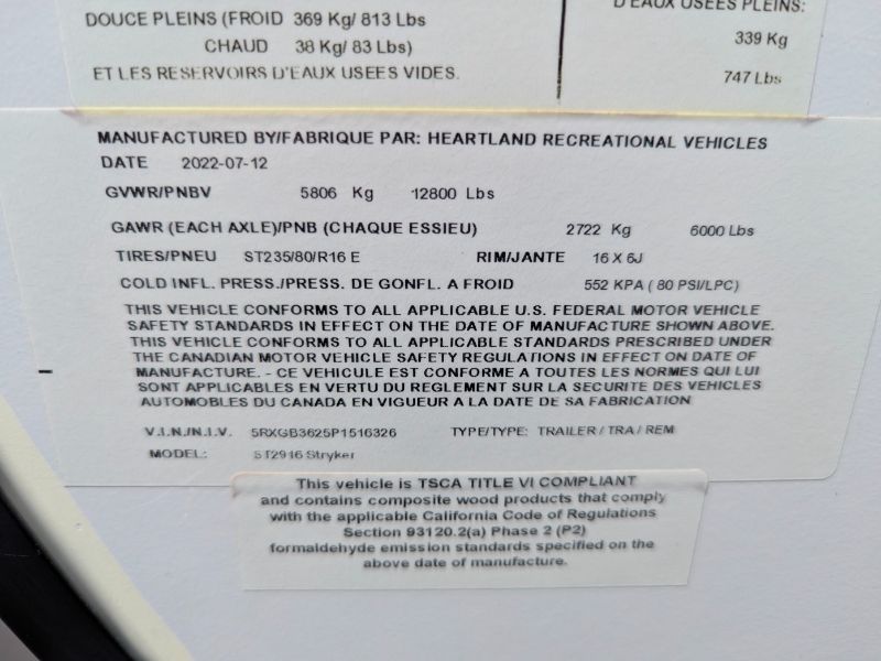 2023 Cruiser RV Stryker ST-2916 - Image 24