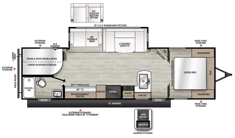 2027 Coachmen Catalina Legacy Edition 273DBHCK floorplan