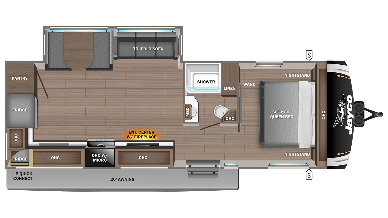 2025 Jayco Jay Feather 27RK - Floorplan 1