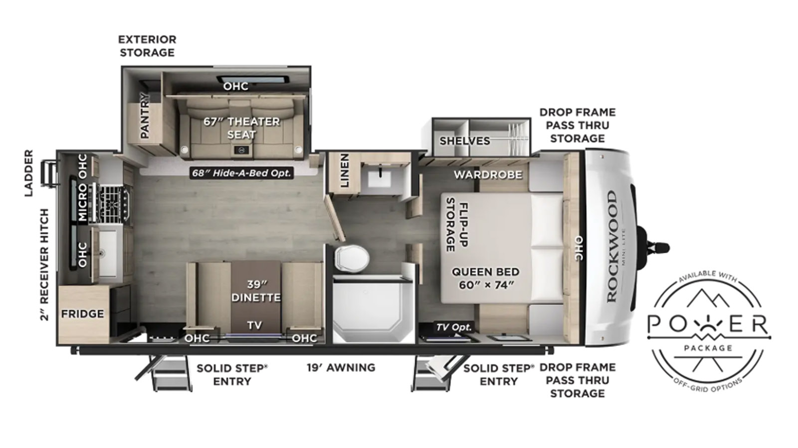 2027 Forest River Rockwood Mini Lite 2515S - Floorplan 1