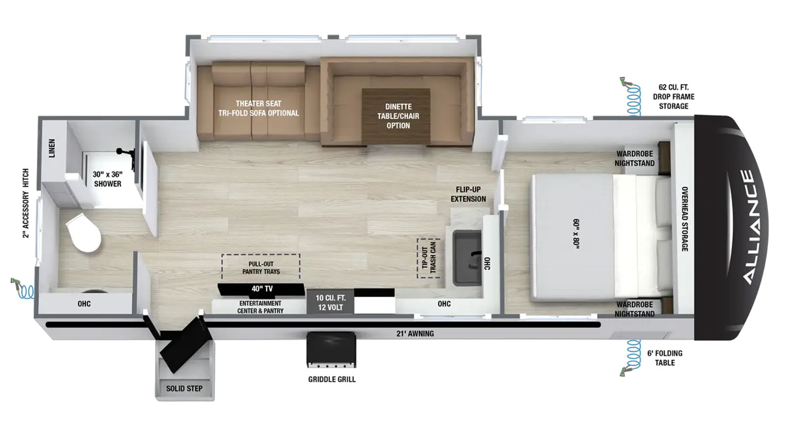 Alliance Delta floorplan