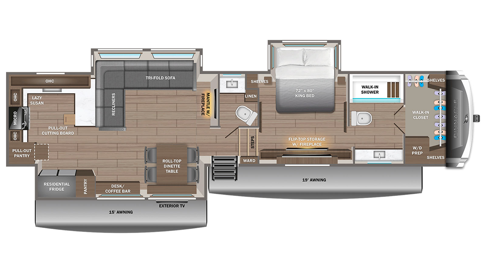2027 Jayco Pinnacle 38FBRK - Floorplan 1