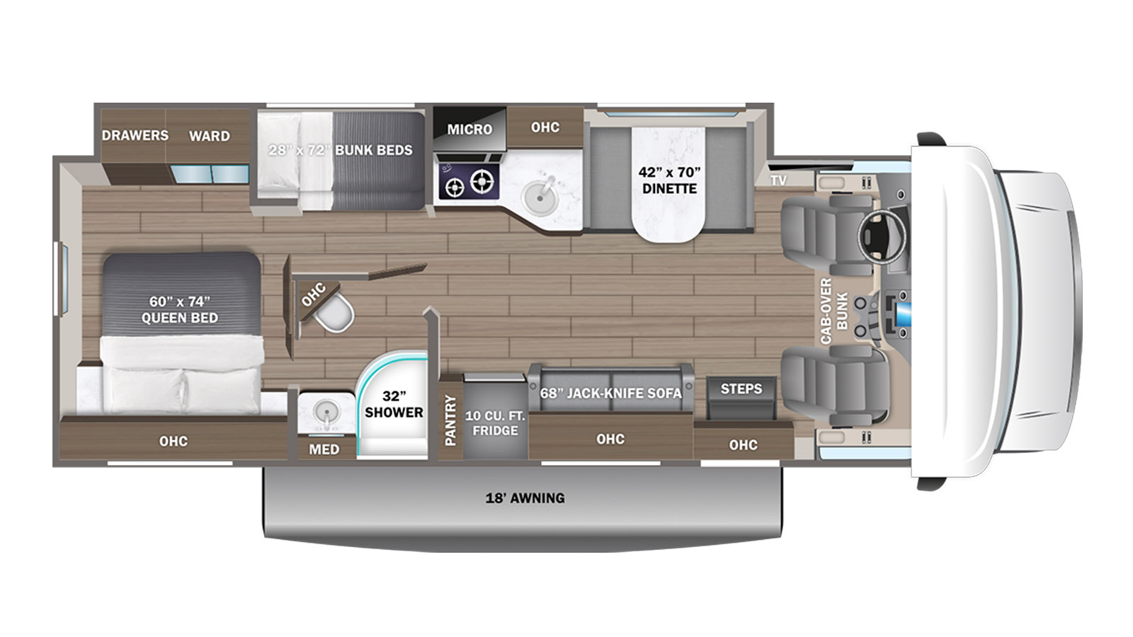 2026 Entegra Coach Odyssey SE 31FF - Floorplan 1