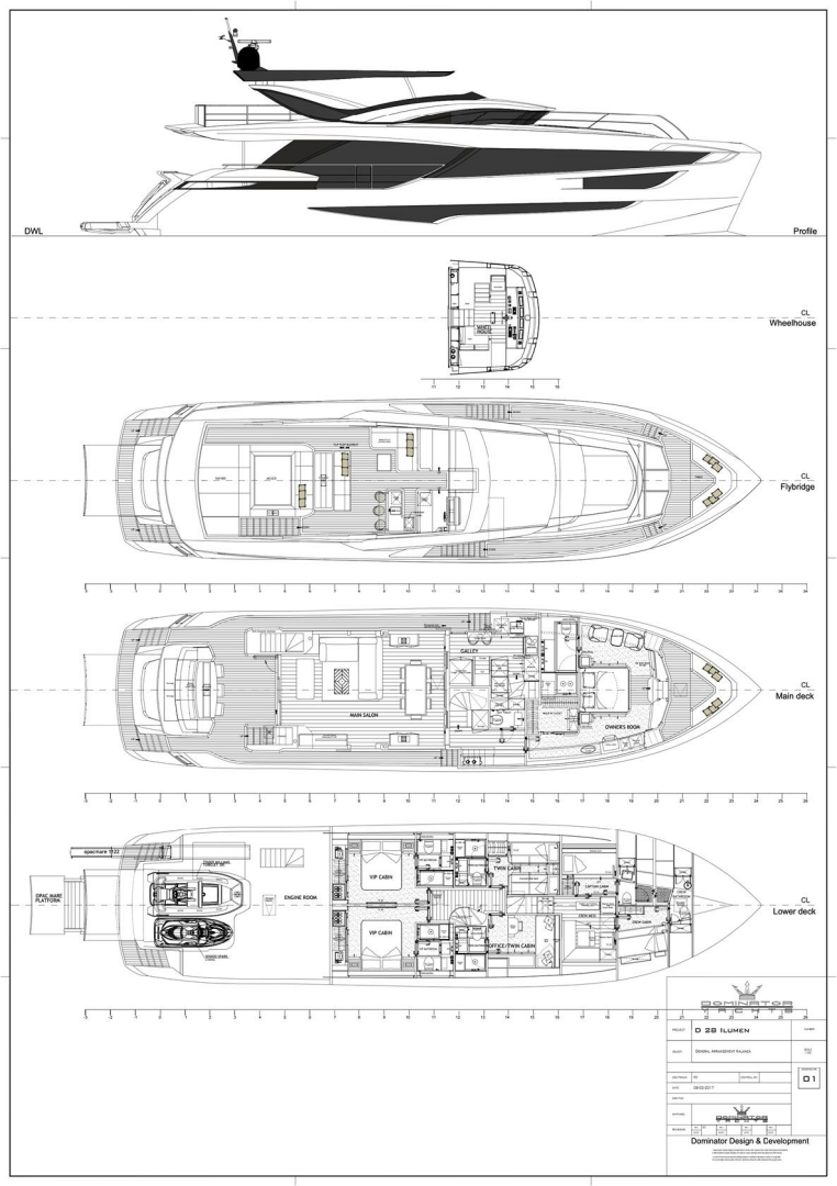 2018 Dominator Yachts Dominator Ilumen Base - Image 44