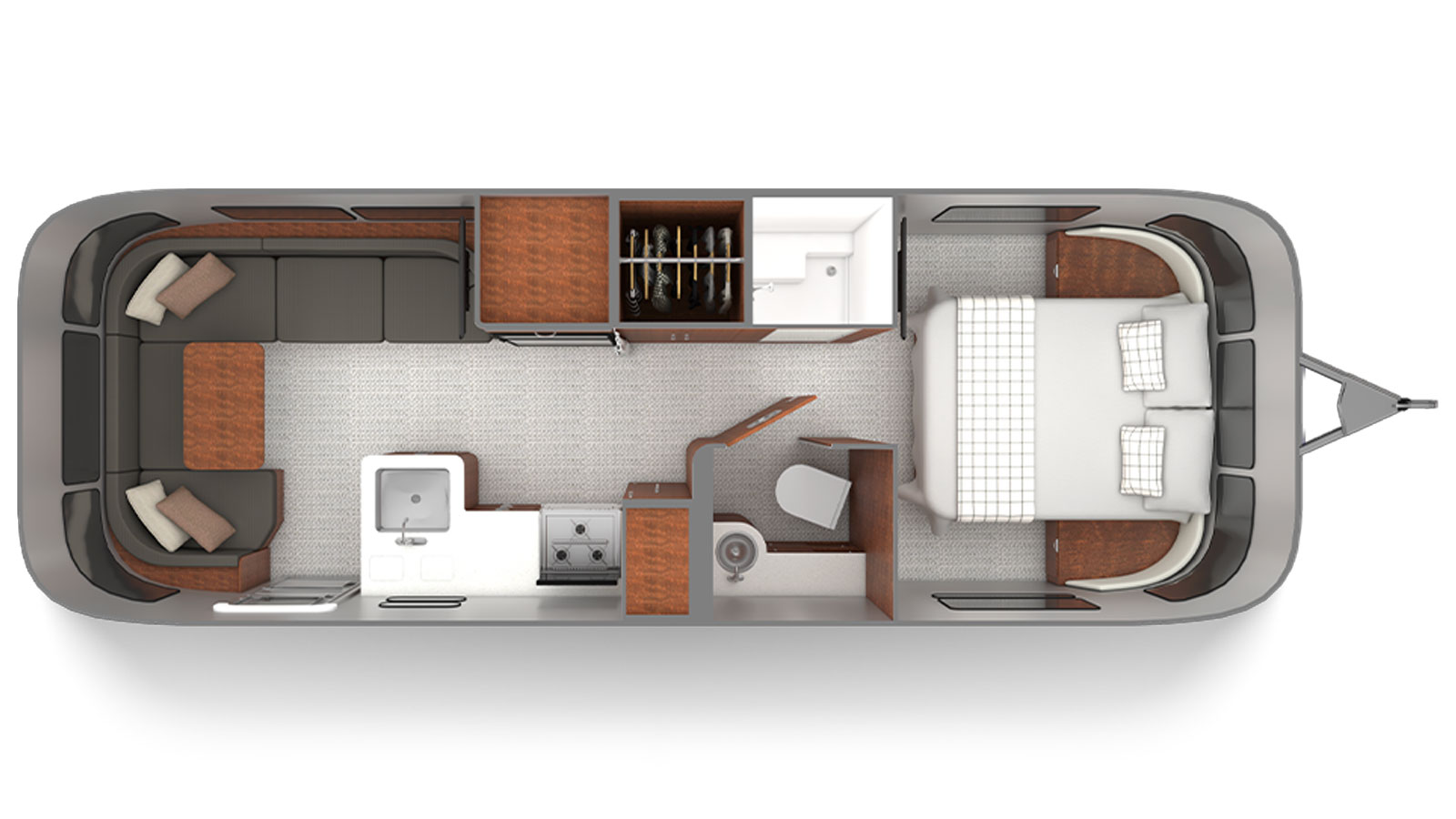 2026 Airstream Flying Cloud 25FB - Floorplan 1