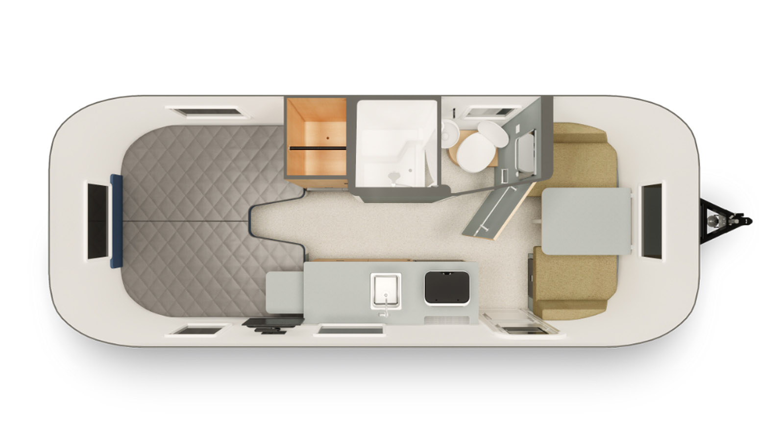 2026 AIRSTREAM 22RB WORLD TRAVELER - Floorplan 1